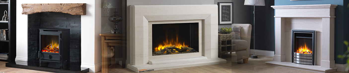 Electric Stove, Electric Fire, Inset Electric Fireplace Surround