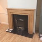 Wood Burning Stove in Fireplace