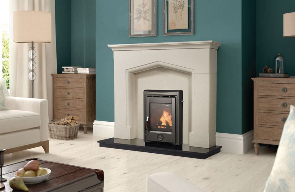 Apollo 5kW Inset Wood Burning Stove Fireplace Coventry